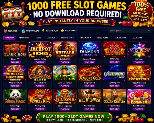 1000 Free Slot Games No Download Required