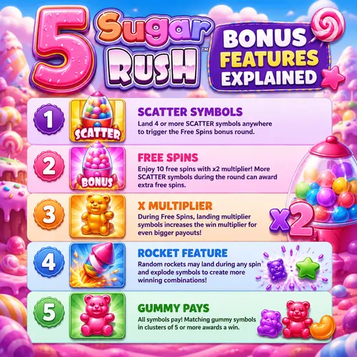 5 Sugar Rush Bonus Features Explained