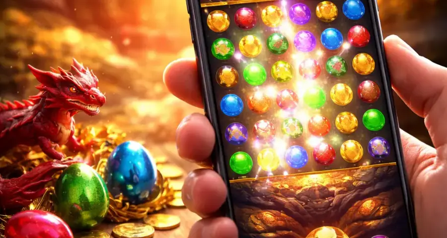 Core Gameplay in Dragon Hatch Slot : Cluster Pays and Cascades