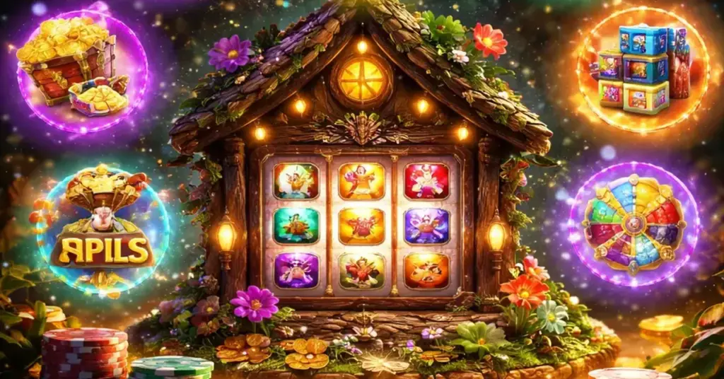 7 Fairy House Slot Bonuses Explained, Fairy House slot, Fairy House slot features