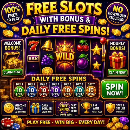 Free Slots With Bonus and Daily Free Spins