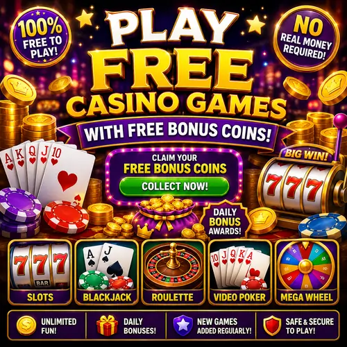Play Free Casino Games With Free Bonus Coins