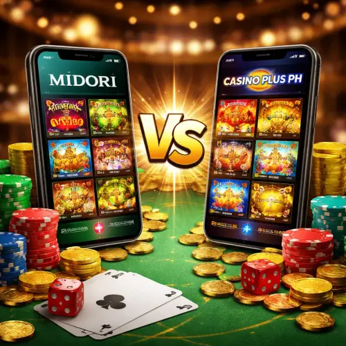 Midori vs Casino Plus PH, Casino Plus PH, Midori vs Casino Plus PH game selection and RTP, Midori vs Casino Plus PH comparison