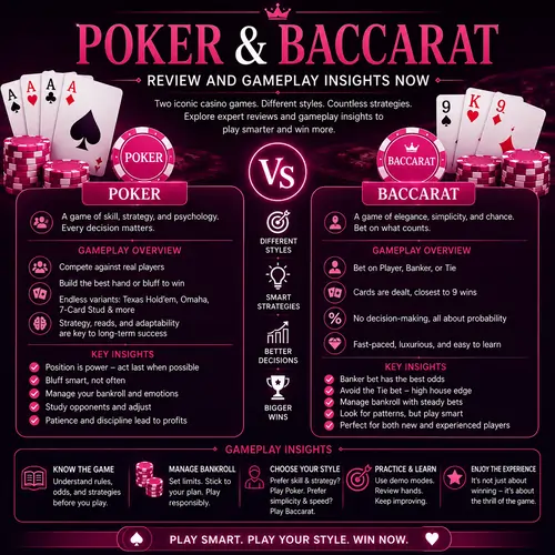 Poker and Baccarat Review and Gameplay Insights