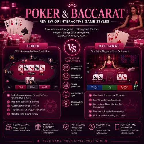 Poker and Baccarat Review of Engaging Table Action