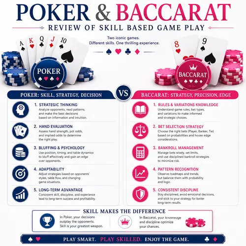 Poker and Baccarat Review of Skill Based Game Play