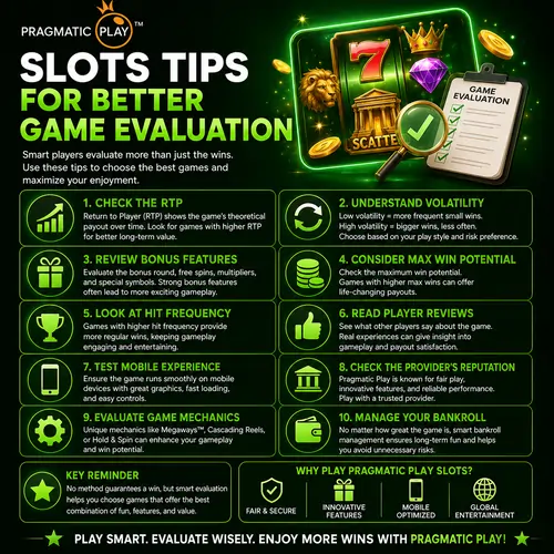 Pragmatic Play Slots Tips for Better Game Evaluation